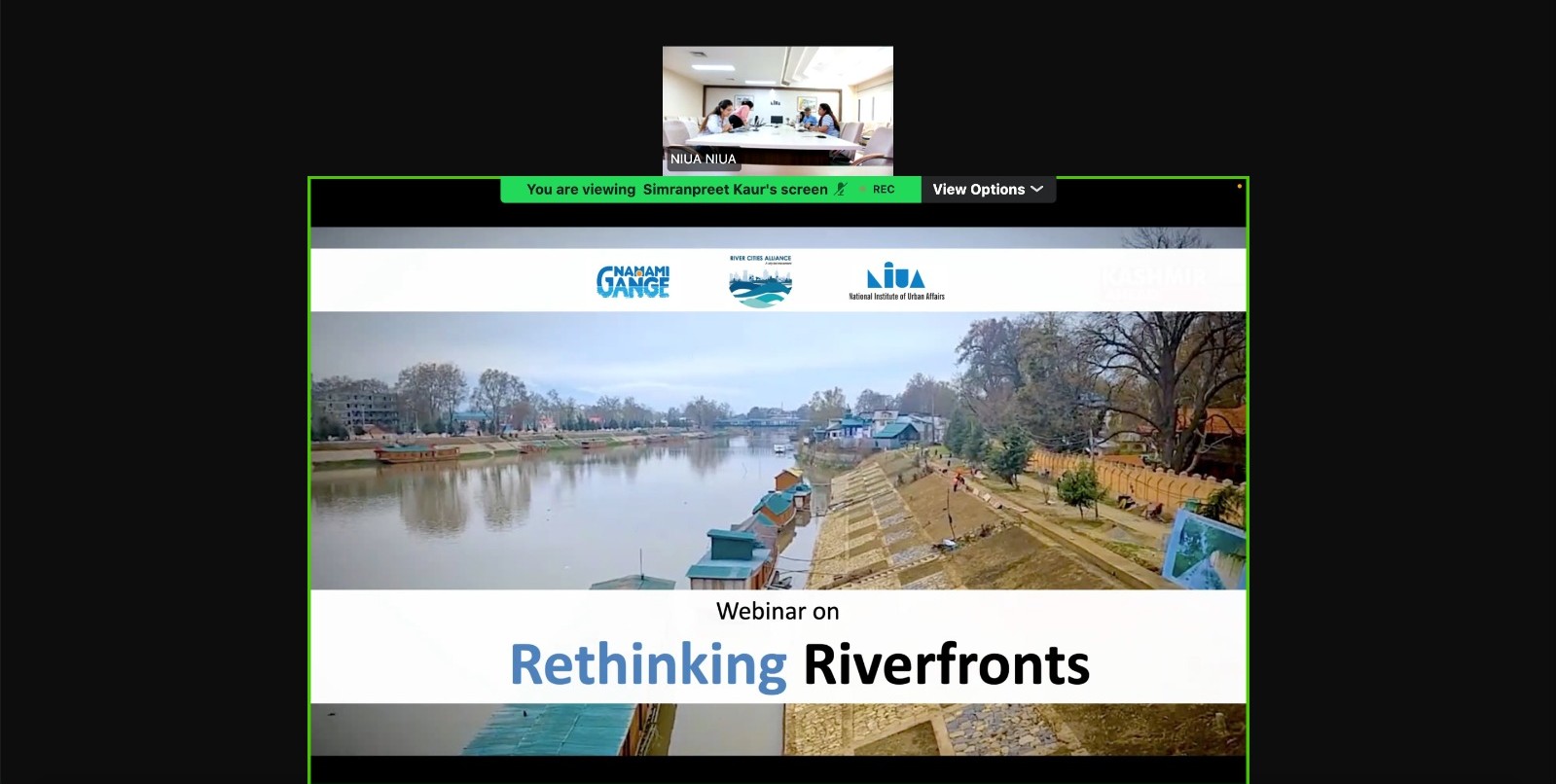 Webinar on Rethinking Riverfront Designs